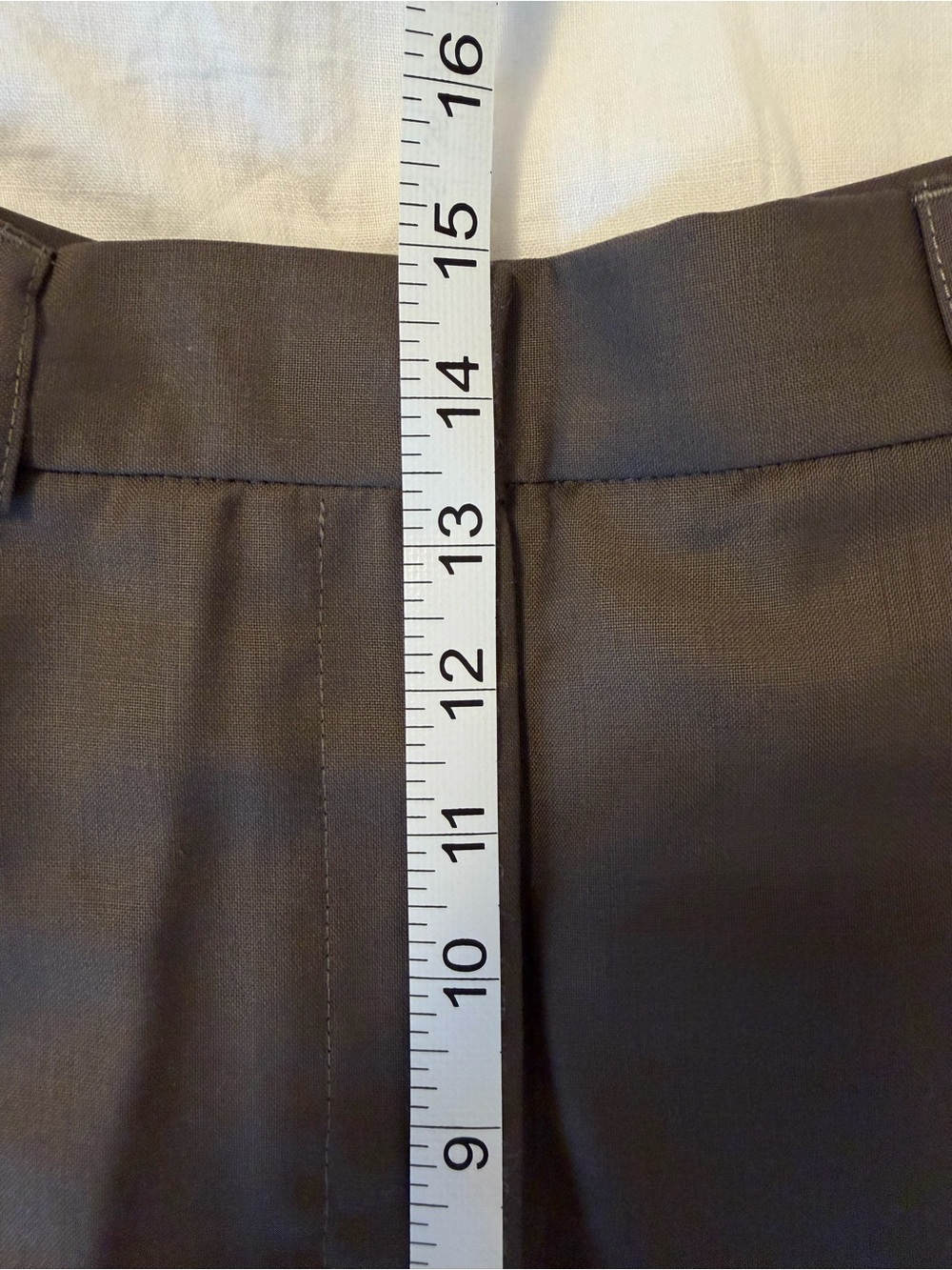 Cropped pleated wool straight-leg pants (NWOT) - Picture 11 of 11